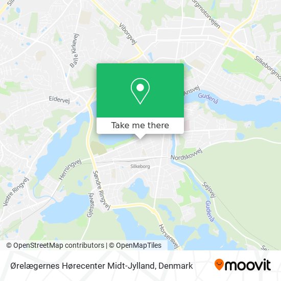 Ørelægernes Hørecenter Midt-Jylland map