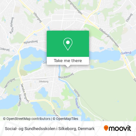 Social- og Sundhedsskolen i Silkeborg map