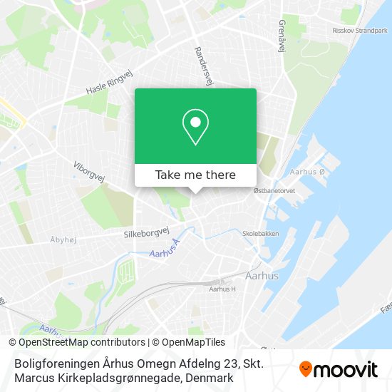 Boligforeningen Århus Omegn Afdelng 23, Skt. Marcus Kirkepladsgrønnegade map