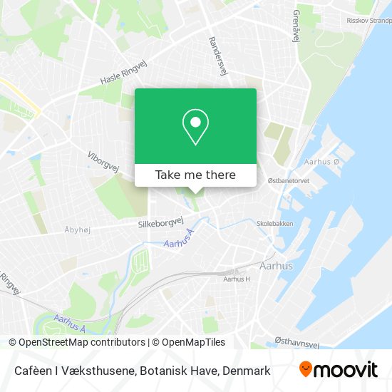 Cafèen I Væksthusene, Botanisk Have map