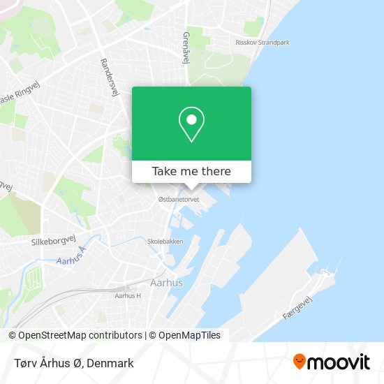 Tørv Århus Ø map