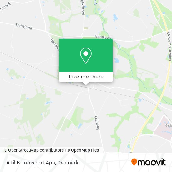 A til B Transport Aps map