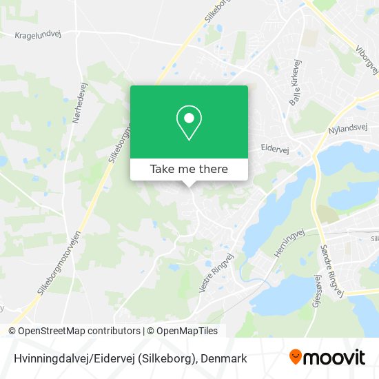 Hvinningdalvej / Eidervej (Silkeborg) map