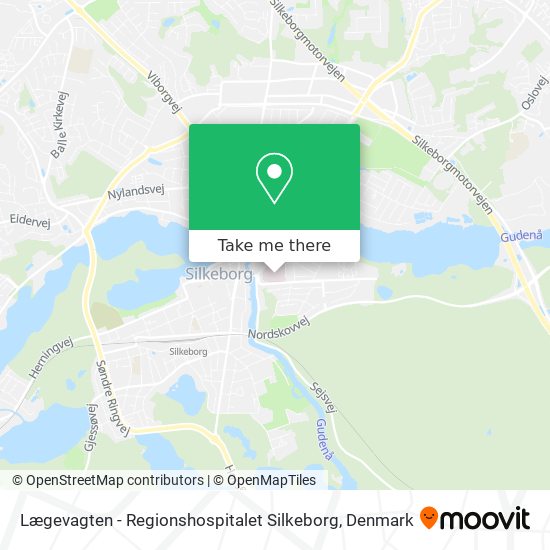 Lægevagten - Regionshospitalet Silkeborg map