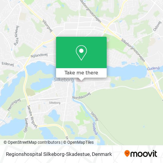 Regionshospital Silkeborg-Skadestue map