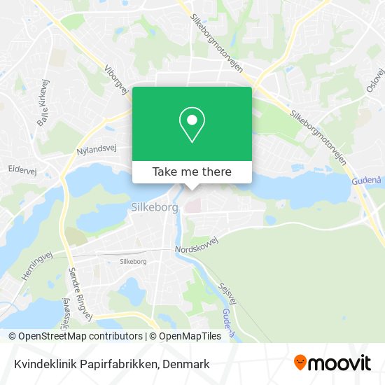 Kvindeklinik Papirfabrikken map