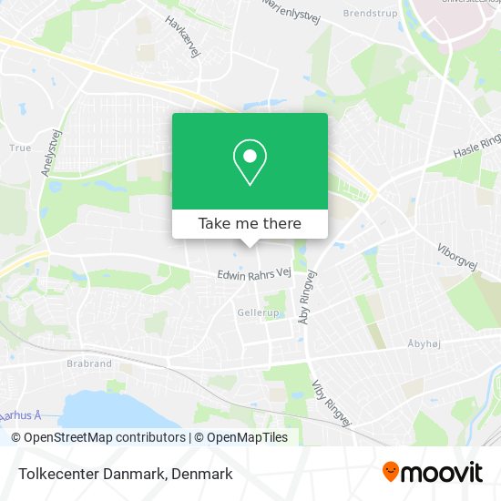 Tolkecenter Danmark map