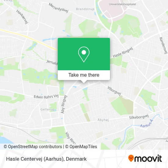 Hasle Centervej (Aarhus) map