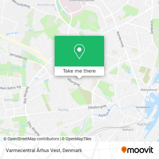 Varmecentral Århus Vest map