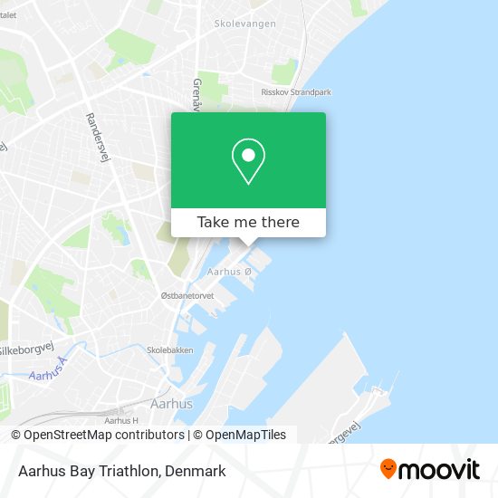 Aarhus Bay Triathlon map