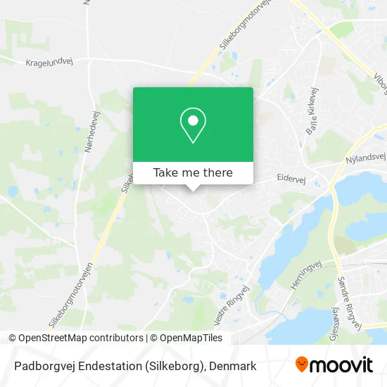 Padborgvej Endestation (Silkeborg) map