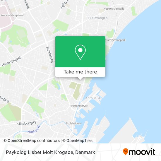 Psykolog Lisbet Molt Krogsøe map