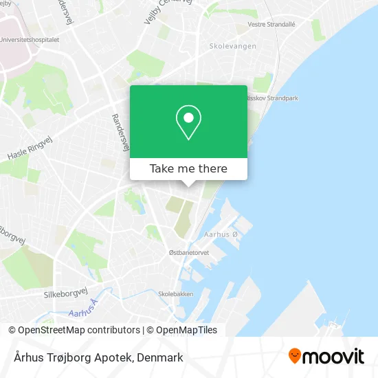 Århus Trøjborg Apotek map