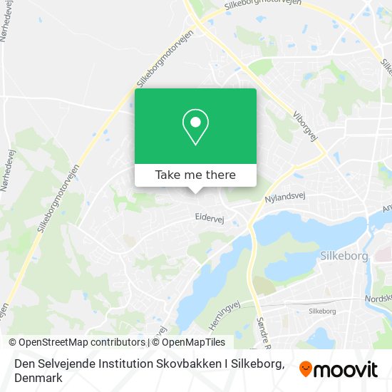 Den Selvejende Institution Skovbakken I Silkeborg map