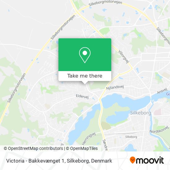 Victoria - Bakkevænget 1, Silkeborg map