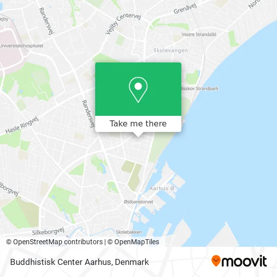 Buddhistisk Center Aarhus map