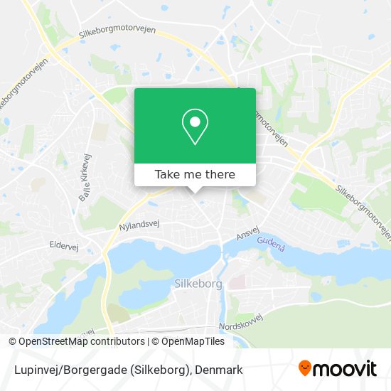 Lupinvej / Borgergade (Silkeborg) map