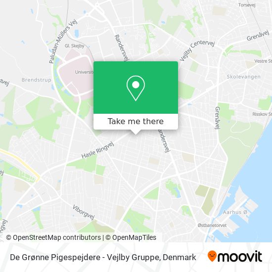 De Grønne Pigespejdere - Vejlby Gruppe map