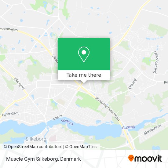Muscle Gym Silkeborg map