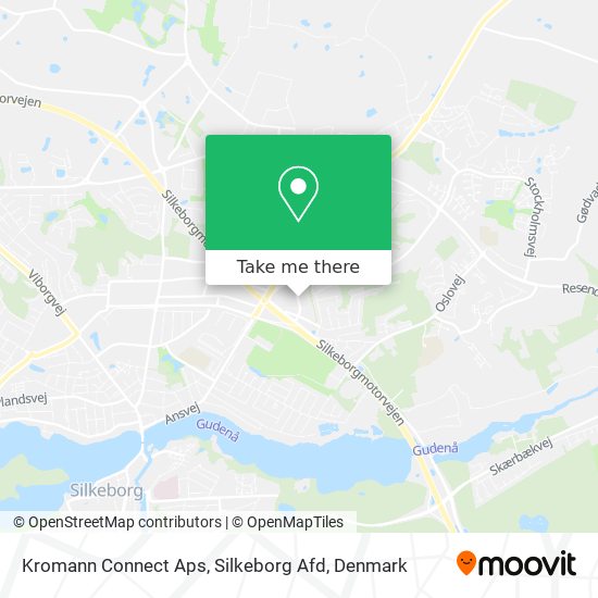 Kromann Connect Aps, Silkeborg Afd map