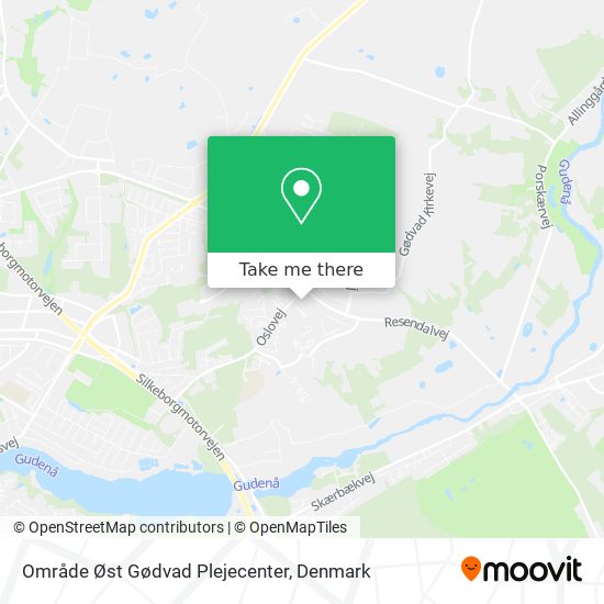 Område Øst Gødvad Plejecenter map