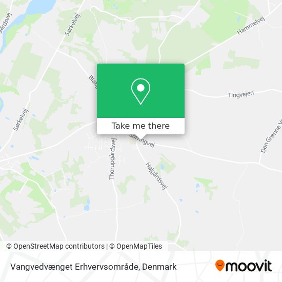 Vangvedvænget Erhvervsområde map