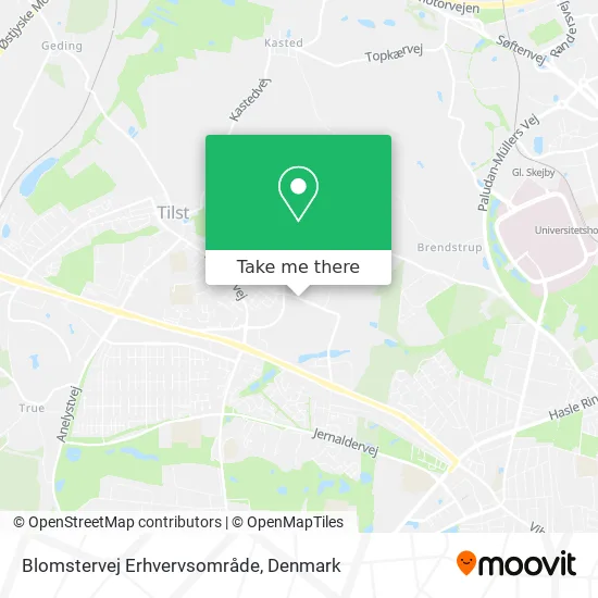 Blomstervej Erhvervsområde map