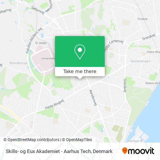 Skills- og Eux Akademiet - Aarhus Tech map