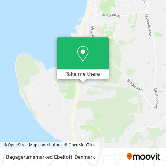 Bagagerumsmarked Ebeltoft map