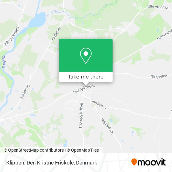 Klippen. Den Kristne Friskole map