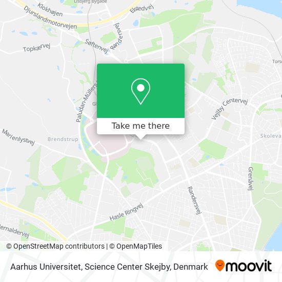 Aarhus Universitet, Science Center Skejby map