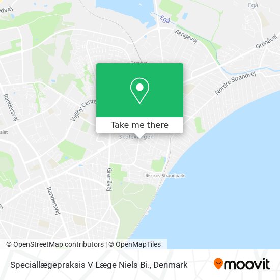 Speciallægepraksis V Læge Niels Bi. map