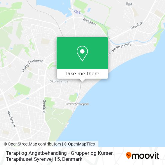 Terapi og Angstbehandling - Grupper og Kurser. Terapihuset Syrenvej 15 map