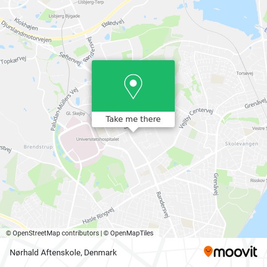 Nørhald Aftenskole map