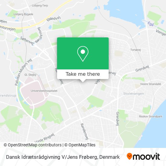 Dansk Idrætsrådgivning V / Jens Frøberg map