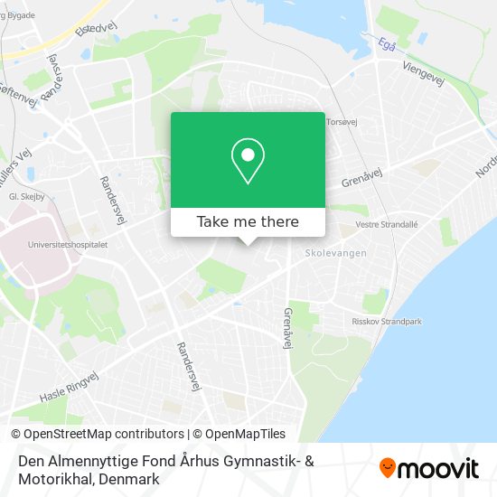 Den Almennyttige Fond Århus Gymnastik- & Motorikhal map