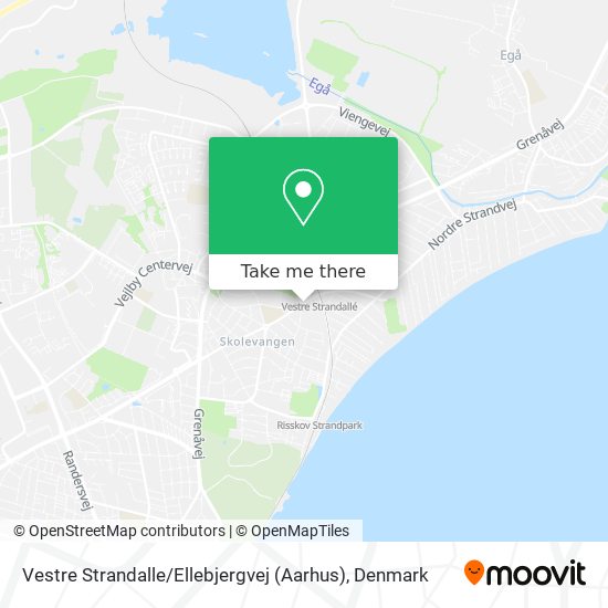 Vestre Strandalle / Ellebjergvej (Aarhus) map