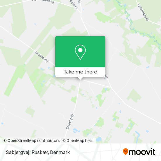 Søbjergvej. Ruskær map