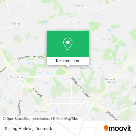 Sejling Hedevej map