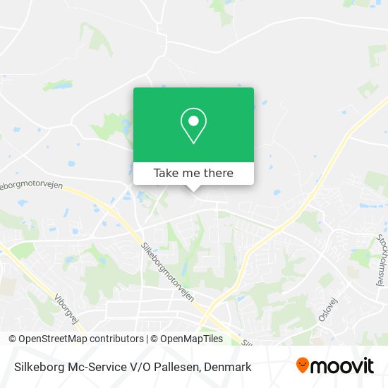 Silkeborg Mc-Service V / O Pallesen map