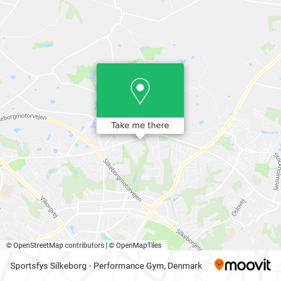 Sportsfys Silkeborg - Performance Gym map