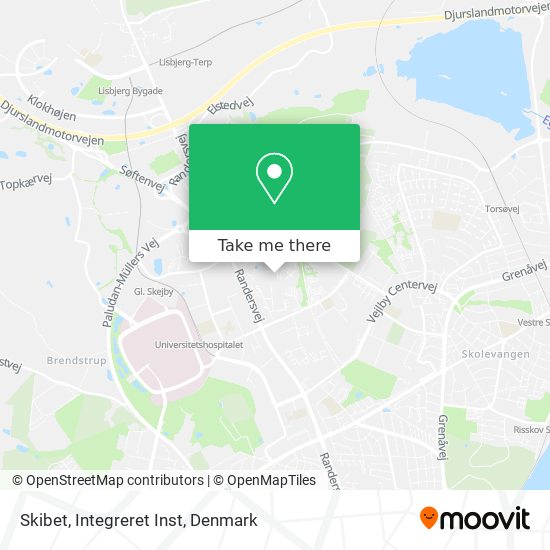 Skibet, Integreret Inst map