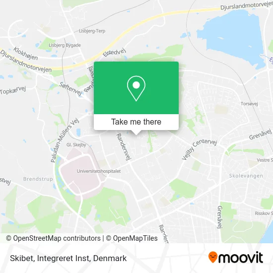 Skibet, Integreret Inst map