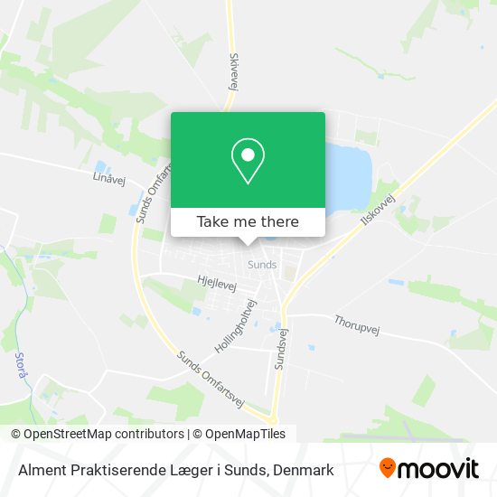 Alment Praktiserende Læger i Sunds map