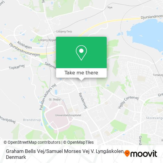 Graham Bells Vej / Samuel Morses Vej V. Lyngåskolen map