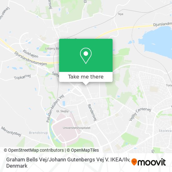 Graham Bells Vej / Johann Gutenbergs Vej V. IKEA / Ilv map