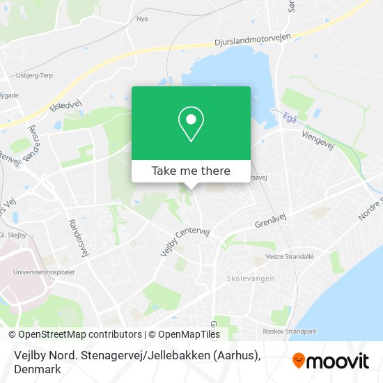 Vejlby Nord. Stenagervej / Jellebakken (Aarhus) map