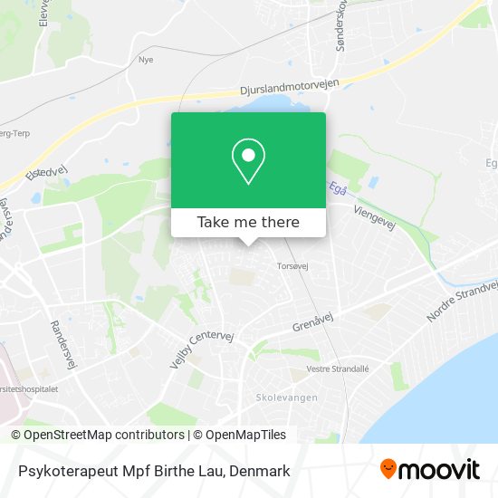Psykoterapeut Mpf Birthe Lau map