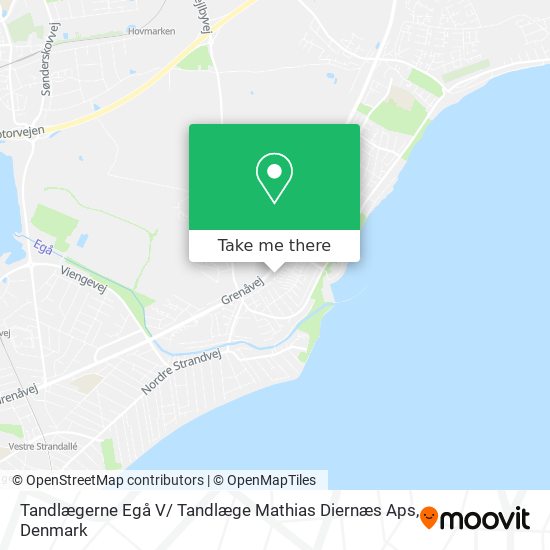 Tandlægerne Egå V/ Tandlæge Mathias Diernæs Aps map