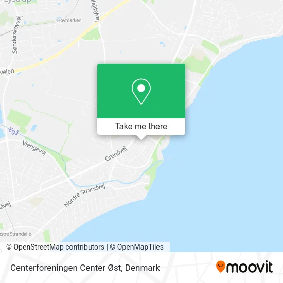 Centerforeningen Center Øst map